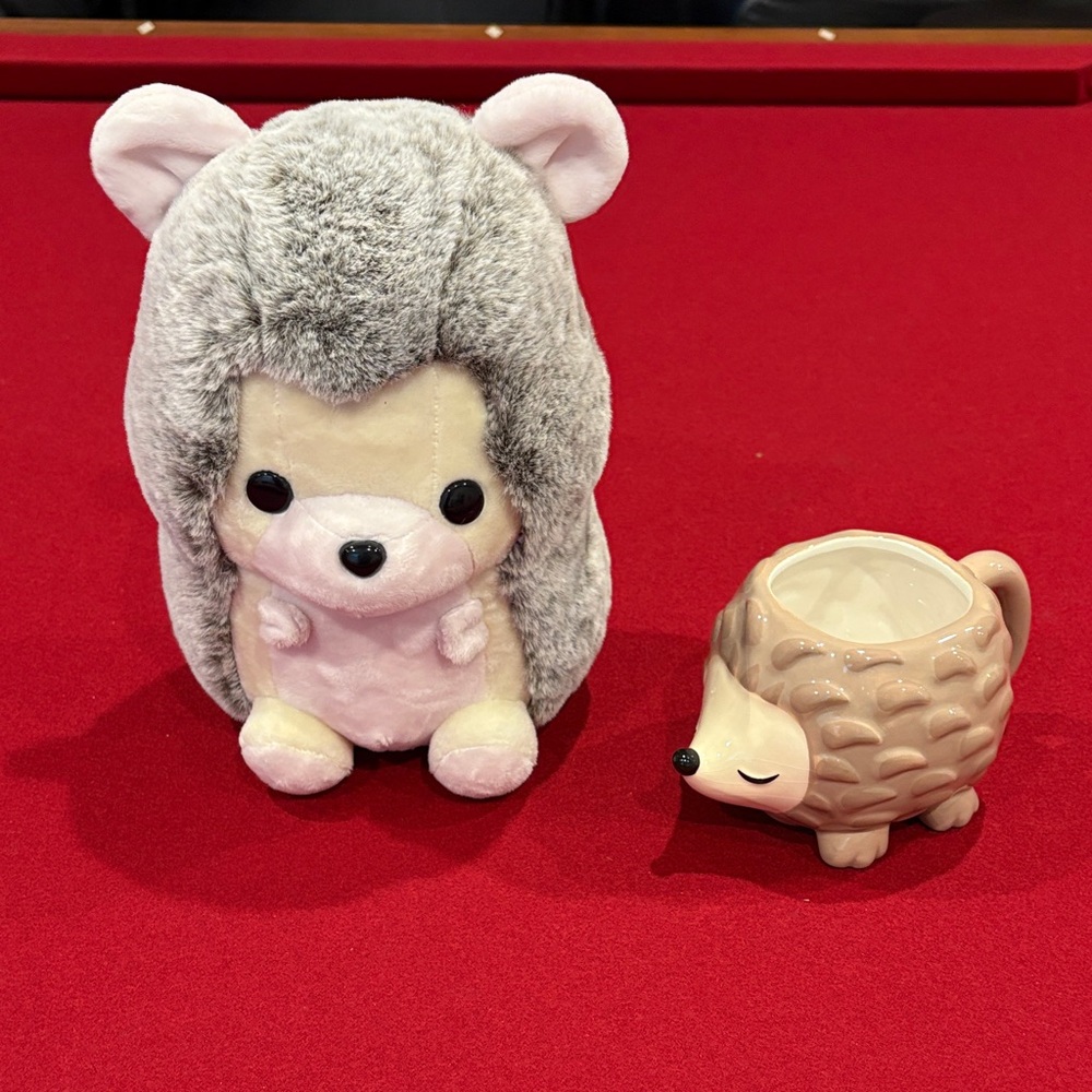 Adorable Hedgehog Bundle, Plush Bellzi toy & mug